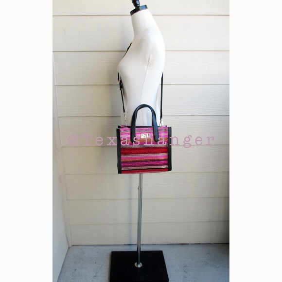 NWT Kate Spade Manhattan Striped Metallic Small Tote - Picture 10 of 16